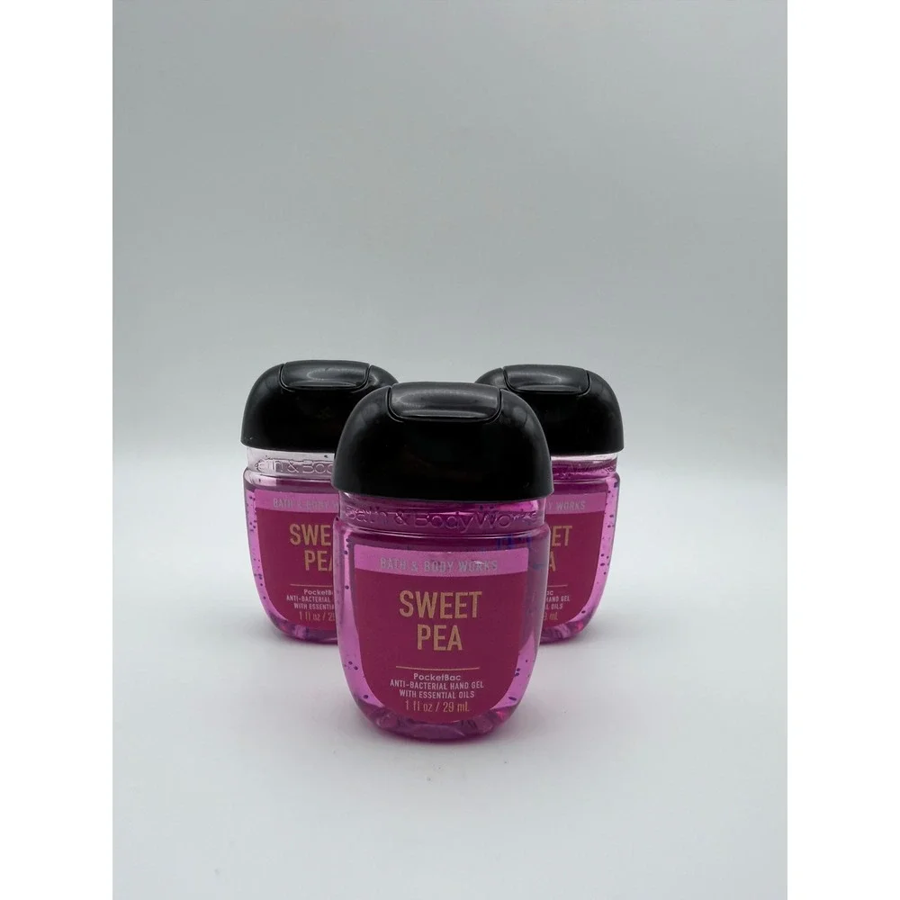 Bath & Body Works Sweet Pea PocketBac Hand Sanitizer 3 pack